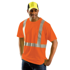 Reflective Wicking T-Shirt Ansi Class 2 Orange - XL
