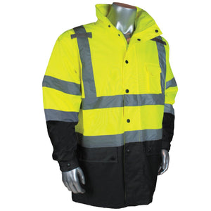 Class 3 Reflectivz Rain Jacket - Lime - 3XL