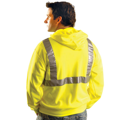 Class 2 Zipper Classic Hoodie - Lime - Large