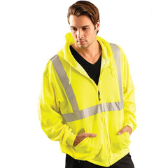 Class 2 Zipper Classic Hoodie - Lime - 5XL