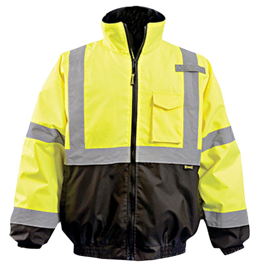 Class 3 Black Bottom Bomber Jacket - Medium