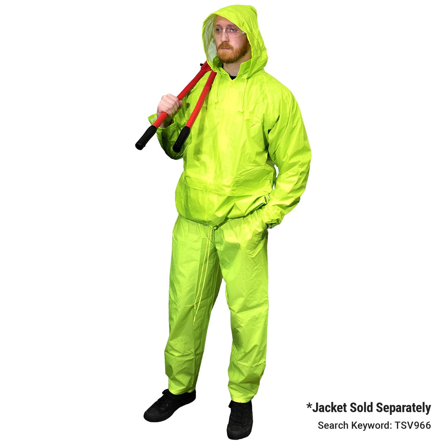High Visibility Classic Rain Pants - Lime - Small