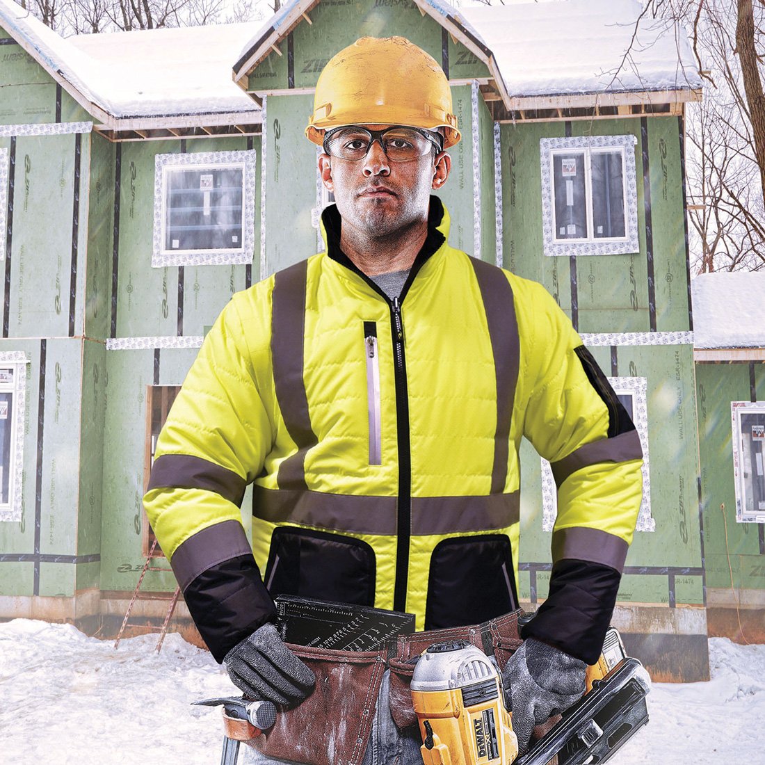 Radians Reversible Winter Safety Jacket - Large