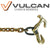 VULCAN Auto Hauling Chain - Grab and Twisted T/J Combo Hook - Grade 70 - 5/16 Inch x 120 Inch - 4,700 Pound Safe Working Load