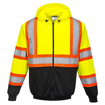 Kansas Zipped Hoodie - Class 3 - High-Visibility - 3XL