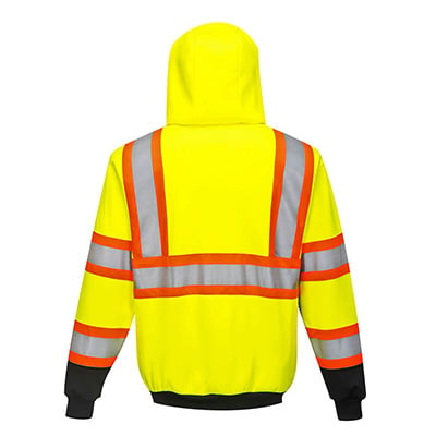 Kansas Zipped Hoodie - Class 3 - High-Visibility - 4XL