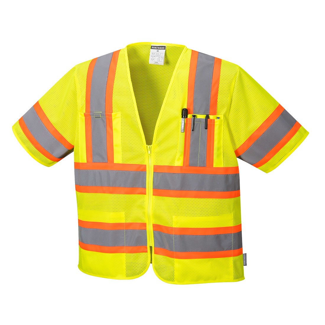 Class 3 Augusta Sleeved High Visibility Vest - Yellow - XL