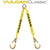VULCAN Web Bridle with Forged Sport and T Hooks - 48 Inch - Classic Yellow - 3,900 Pound Safe Working Load