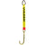 VULCAN Single Leg Web Strap with 15 Inch Forged J Hook - 47 Inch - Classic Yellow - 4,700 Pound Safe Working Load