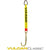 VULCAN Single Leg Web Strap with 15 Inch Forged J Hook - 47 Inch - Classic Yellow - 4,700 Pound Safe Working Load