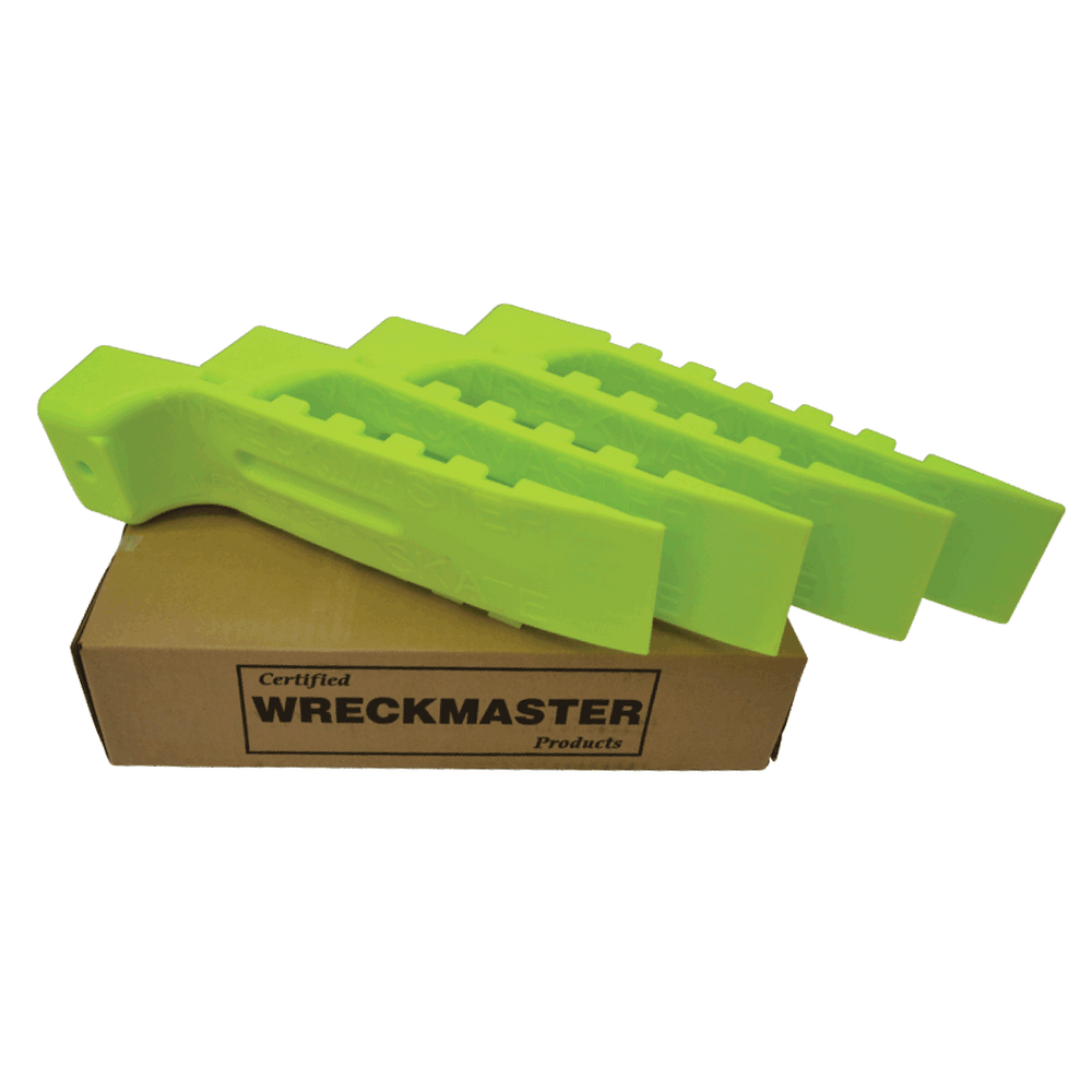 Wreckmaster Tire Skates - Set of 4 - Neon Green