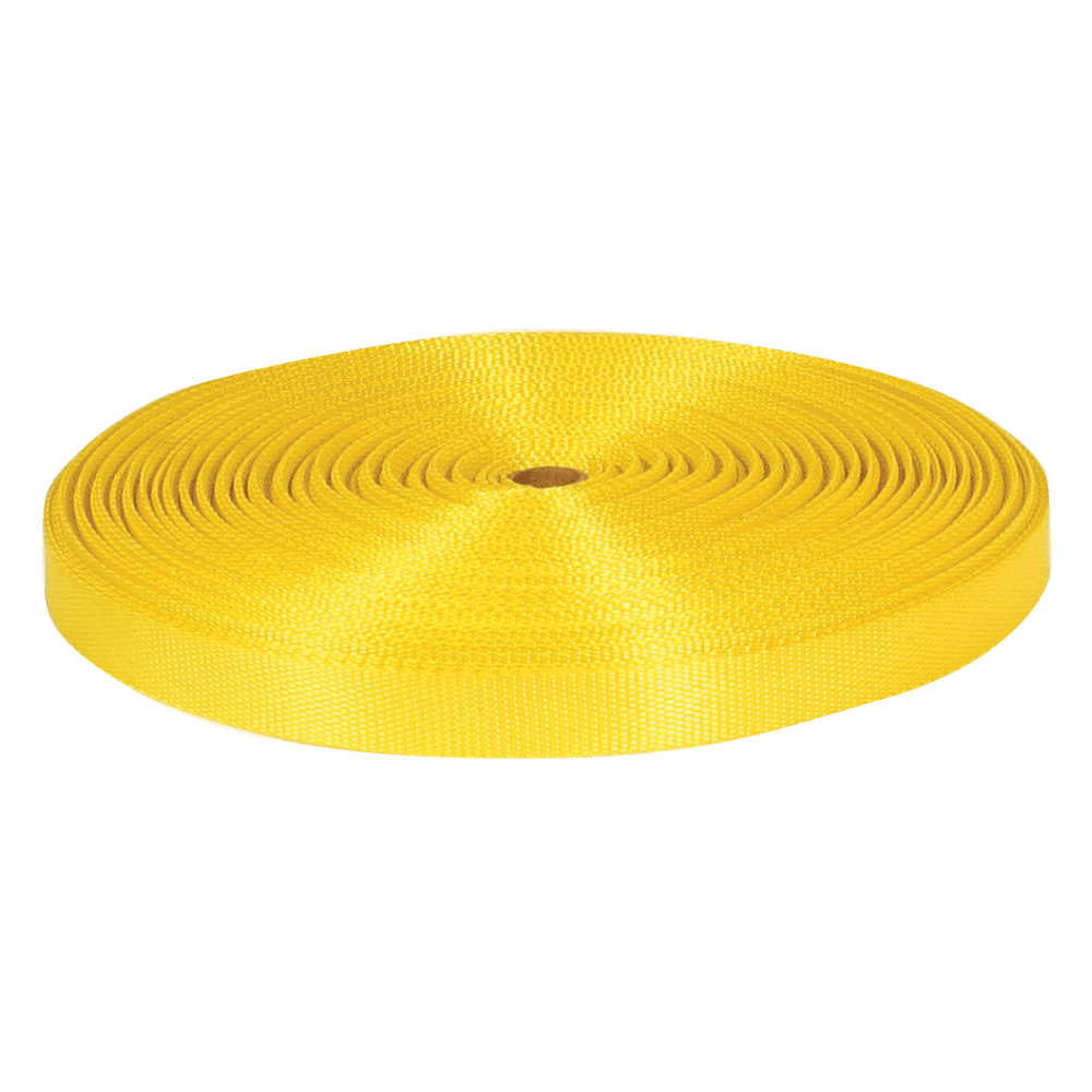 VULCAN Tie Down Webbing - Yellow - 1 Inch x 300 Feet