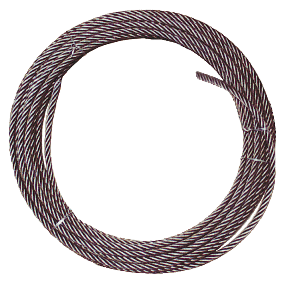 VULCAN Steel Core Winch Cable with Plain Ends - 1/2 Inch x 100 Foot - 26,600 Pound Minimum Breaking Strength