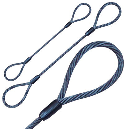 Wire Rope Sling - 1/2 Inch x 4 Foot - 5000 Pounds 3800 Pounds 10200 Pounds
