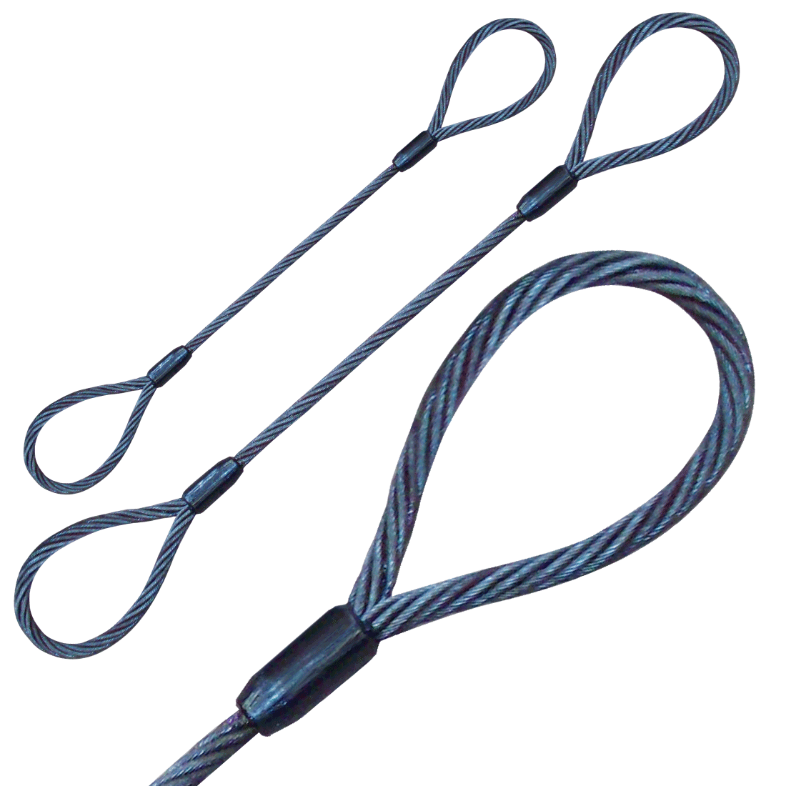 Wire Rope Sling - 3/4 Inch x 10 Foot - 11200 Pounds 8200 Pounds 22000 Pounds