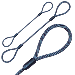 Wire Rope Sling - 3/4 Inch x 10 Foot - 11200 Pounds 8200 Pounds 22000 Pounds