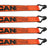VULCAN Winch Strap with Heavy Wire Hook - 2 Inch x 15 Foot - 4 Pack - PROSeries - 3,300 Pound Safe Working Load