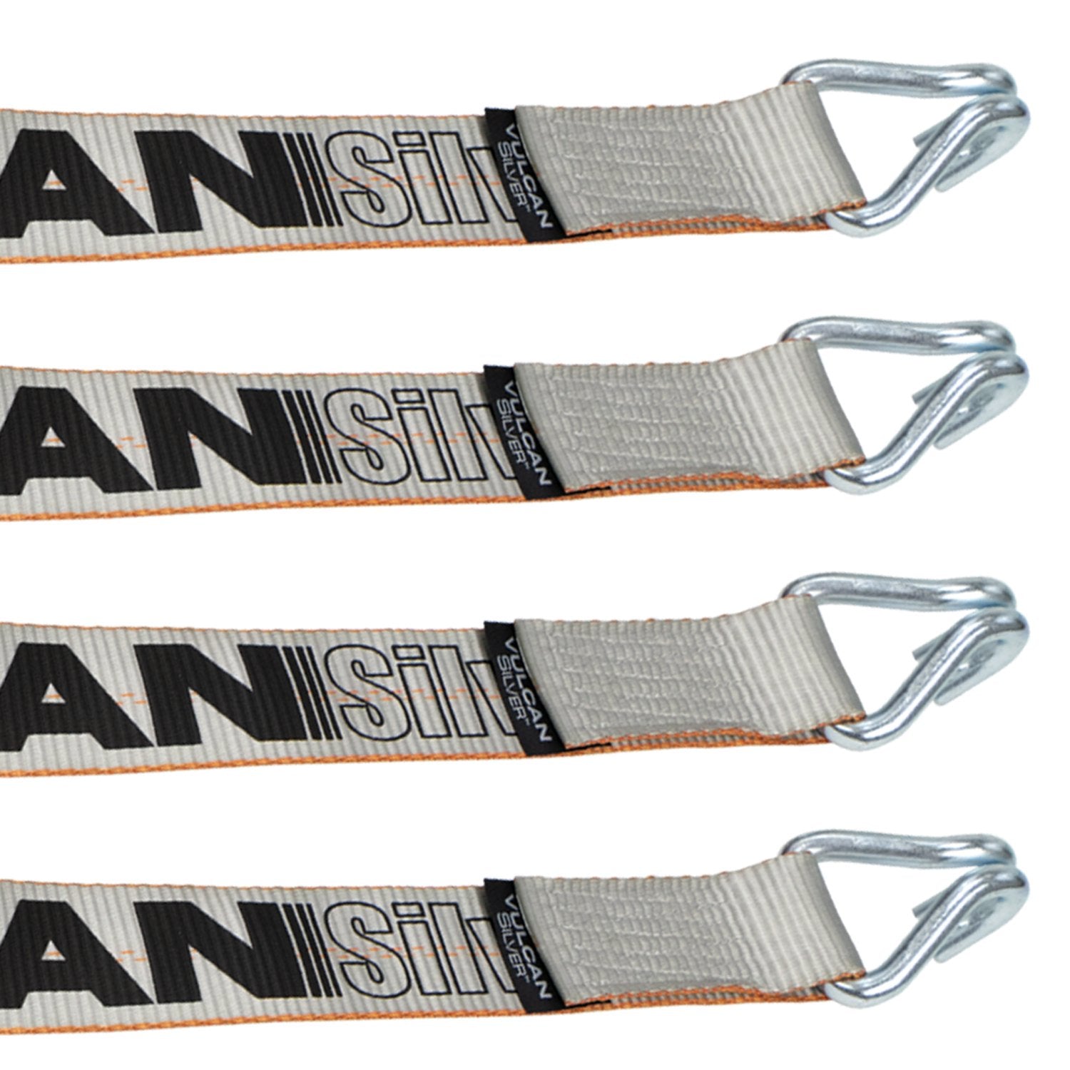 VULCAN Ratchet Straps - Wire J Hooks - 2 Inch X 15 Foot - 4 Pack Classic Yellow 3300 Lbs Swl VULCAN Ratchet Straps - Wire J Hooks - 2 Inch X 15 Foot - 4 Pack Classic Yellow 3300 Lbs Swl