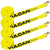 VULCAN Winch Strap with Wire Hook - 2 Inch x 30 Foot - 4 Pack - Classic Yellow - 3,300 Pound Safe Working Load