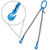 VULCAN Double Chain Slings with Grab Hooks - 9/32 Inch - Grade 120 - 10 Feet
