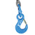 VULCAN Double Chain Slings with Sling Hooks - 9/32 Inch - Grade 120 - 15 Feet