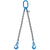 VULCAN Double Chain Slings with Sling Hooks - 9/32 Inch - Grade 120 - 5 Feet
