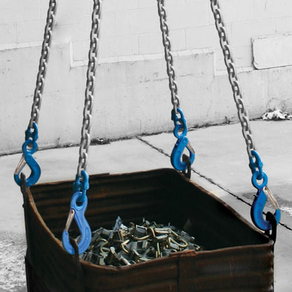 VULCAN Double Chain Slings with Sling Hooks - 3/8 Inch - Grade 120 - 10 Feet