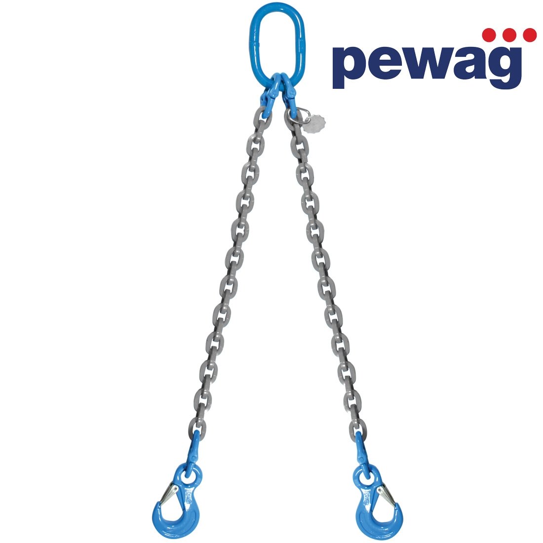 VULCAN Double Chain Slings with Sling Hooks - 3/8 Inch - Grade 120 - 10 Feet
