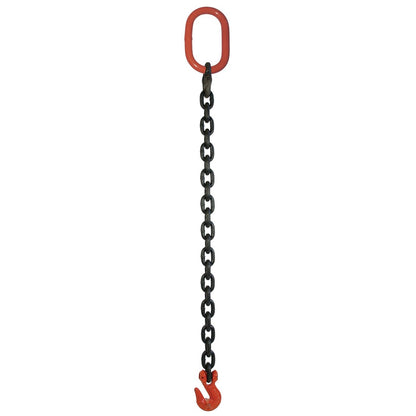 VULCAN Single Leg Mechanical Lifting Sling with Grab Hook - 3/8 Inch - Grade 80 - 10 Feet