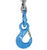 VULCAN Single Chain Slings with Sling Hooks - 9/32 Inch - Grade 120 - 15 Feet