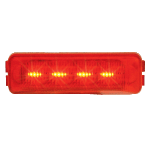 LED Marker Light 4 Inch x 1.5 Inch - Red