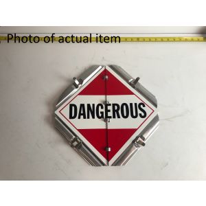 3 Changeable Warning Signs - Good Condition - Scratch And Dent