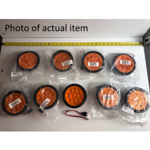 Economy LED 4 Inch Round Tail & Turn Light - Amber - Scratch and Dent
