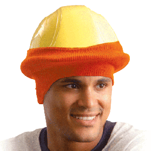 Head Only Hard Hat Tube Liner (High-Viz orange)