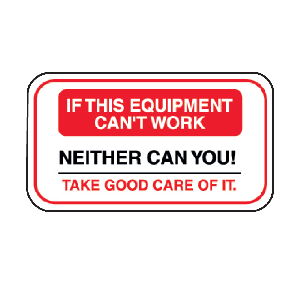 If This Equipment Decal