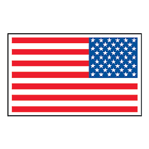 U.S. Flag Decal - Left