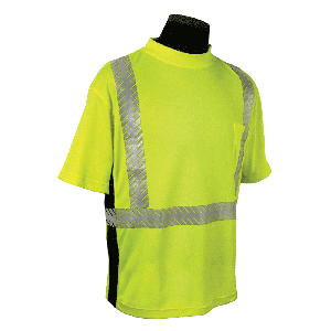 Class 2 Lime Reflective with Black Accent Sport Shirt