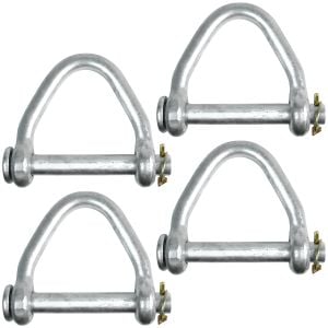VULCAN Webbing Shackle For 4 Inch Tie Down Straps with Quick Release Pin - 4 Pack -10,800 Pound Safe Working Load