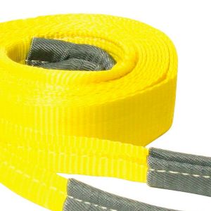 VULCAN Tow Strap with Reinforced Eye Loops - 2 Inch x 20 Foot, 2 Pack - 5,000 Pound Towing Capacity