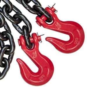 VULCAN Chain and Binder Kit - Grade 80 - 1/2 Inch x 20 Foot - Tie Down Loads Weighing Up To 48,000 Pounds