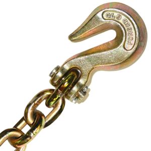 Columbus Mckinnon Binder Chain with Clevis Grab Hooks - Grade 70 - 5/16 Inch x 20 Foot - 4,700 Pound Safe Working Load