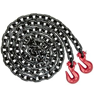 VULCAN Chain and Binder Kit - Grade 80 - 3/8 Inch x 10 Foot - Includes 2 Chains and 2 Binders - 7,100 Pound Safe Working Load