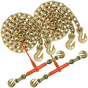 VULCAN Chain and Binder Kit - Grade 70 - 1/2 Inch x 20 Foot - 9,200 Pound Safe Working Load