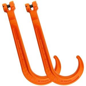 VULCAN Forged Grade 80 Clevis Tow Hook - 15 Inch, 2 Pack - 7,100 Pound Safe Working Load