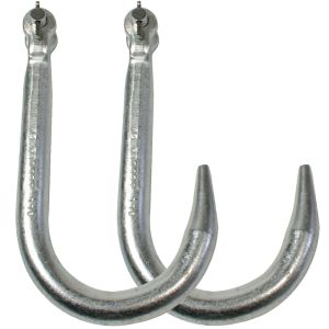 VULCAN Grade 43 Clevis Tow Hook - 3000 lbs. SWL (8'' - Pack of 2)