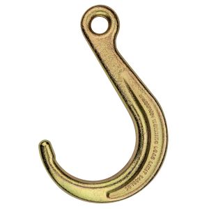 VULCAN Tow Hook - Grade 70 - Eye Style - 8 Inch - 2 Pack - 4,700 Pound Safe Working Load - Compatible with 5/16 Inch Chain