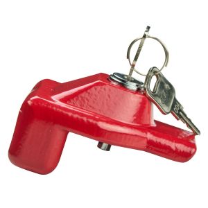 VULCAN Glad Hand Lock with Red Powder Coat and 2 Keys - Forged Steel