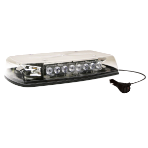 Reflex LED Mini Light Bar - Clear Lens with Amber LEDs - Magnetic Mount