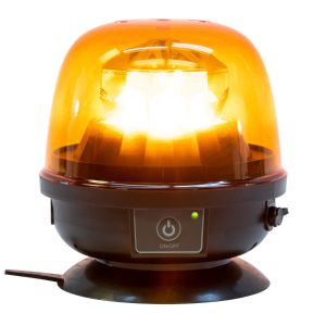 VULCAN Magnetic Amber Remote-Control LED Beacon - Class 2 - High Intensity - For Oversize Loads, Trucks, Trailers, SUVs, High Lows, and Pilot Cars