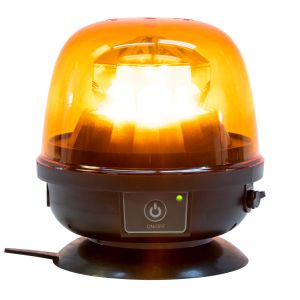 VULCAN Magnetic Amber Remote-Control LED Beacons - Class 2 - High Intensity - For Oversize Loads, Trucks, Trailers, SUVs, High Lows, and Pilot Cars